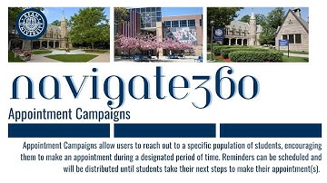 Navigate360 Appointment Campaigns