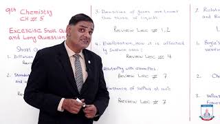 Class 9 - Chemistry - Chapter 5 - Lecture 9 - Exercise Short and Long Questions - Allied Schools