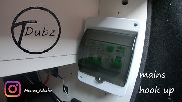 Camper van mains hook up #campervan #vwt5