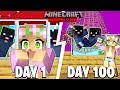 I Survived 100 DAYS HOME ALONE in Minecraft