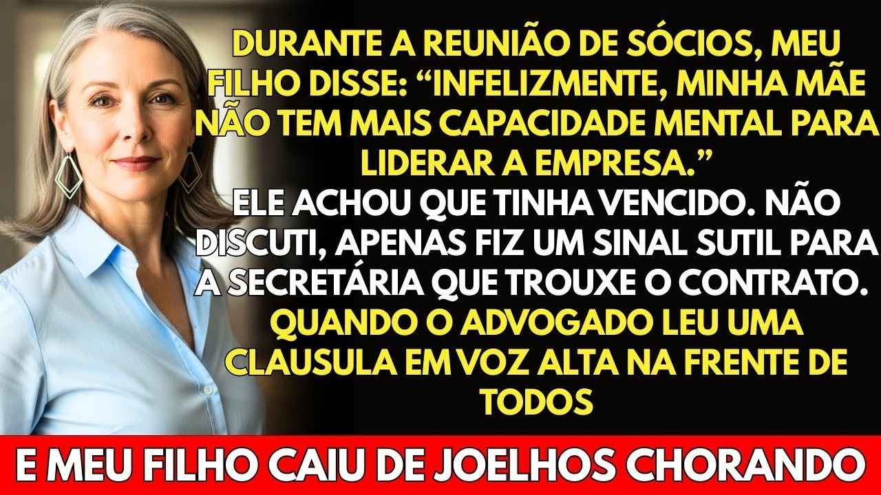 Meu filho me demitiu da minha própria empresa    até que o RH chegou com um documento