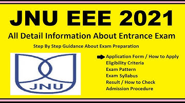 JNU EEE 2021 - Notification, Dates, Application, Eligibility, Admit Card, Pattern, Syllabus, Result