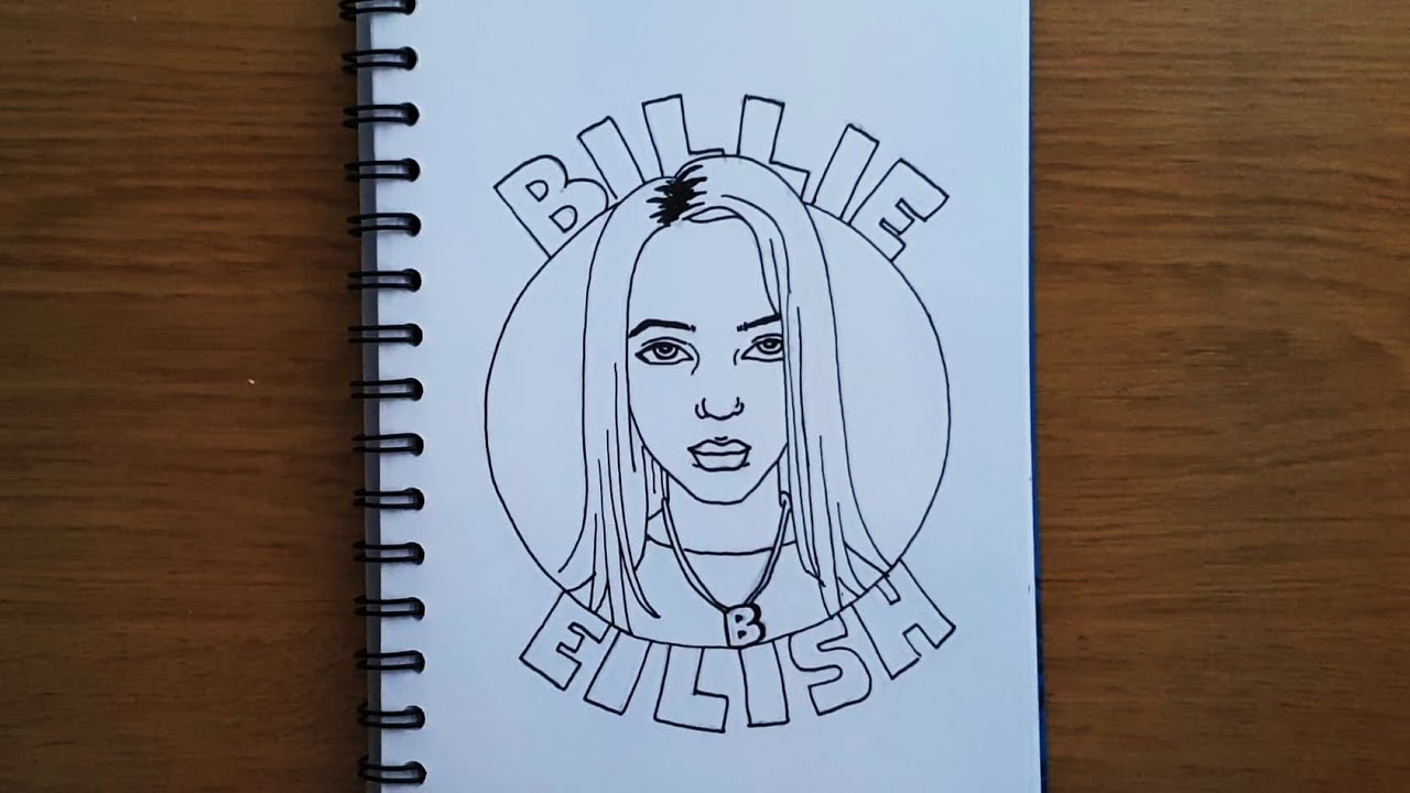 Tutorial Billie Eilish Art Part 1 Making Outline Youtube