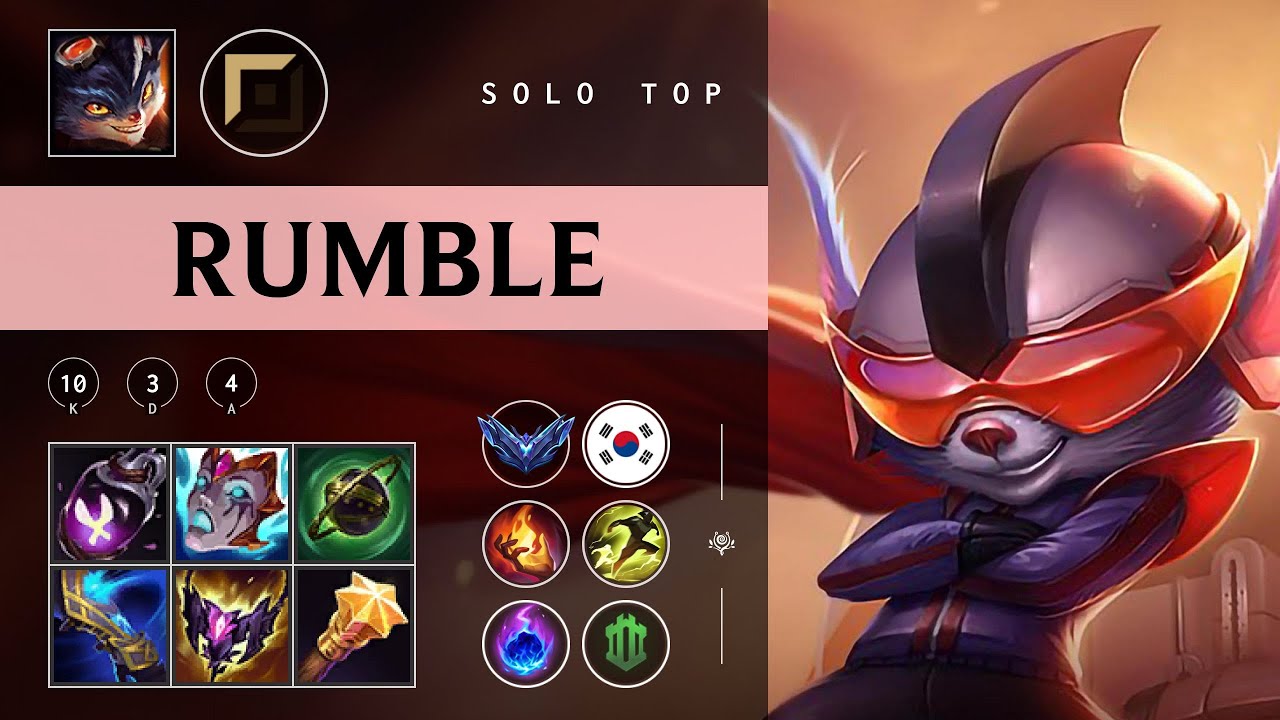Rumble Top vs Tryndamere - KR Diamond Patch 25.24