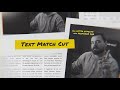 How to create this Text Match Cut Effect in Premiere Pro?