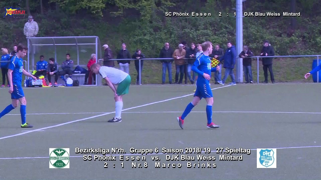 2019 04 14 FV N'rh  Bezirksliga Gruppe 6 SP27 SC Pönix Essen vs  DJK BW Mintard