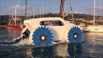 Amphibious car, all terrain vehicle, ALLDRIVE