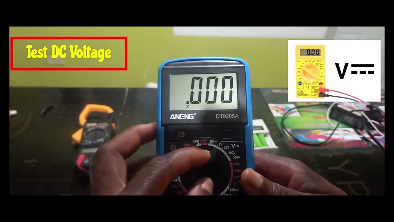 how-to-test-dc-voltage-with-aneng-multimeter-youtube