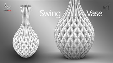 Swing Vase in Rhino 3D, InterpCrvOnSrf + Array Polar + Sweep