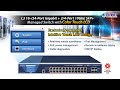 L3 16-/24-Port Gigabit +2/4-Port 10GbE SFP+ Managed Switch with Color Touch LCD (Smart LCD Switches)