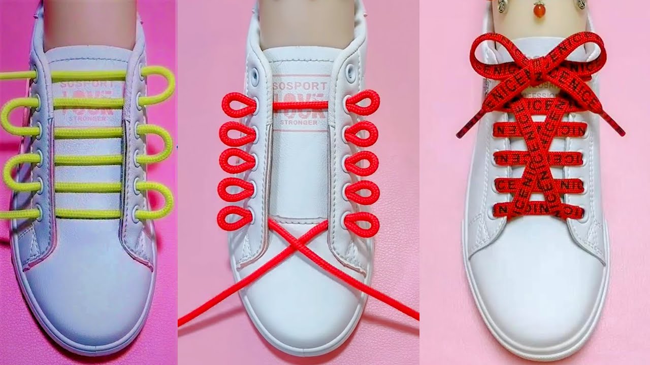 How To Tie Shoelaces | Shoes Lace Styles to fasten Tie Your Shoes Ep3 ...