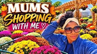 🍂🌼 COME WITH ME TO MY LOCAL GARDEN CENTER TO BUY FALL MUMS! 🌼🍂