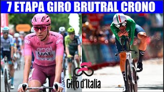 7 ETAPA GIRO de ITALIA 2024 BRUTAL CRONO LARGA