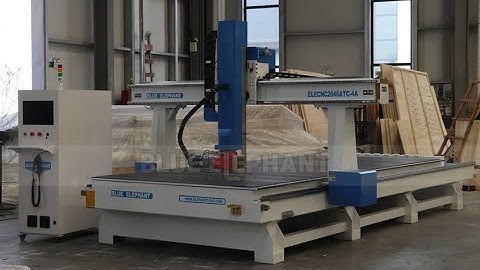 Blue Elephant ATC 4axis machine with Taiwan LNC MW2200 control system teaching video