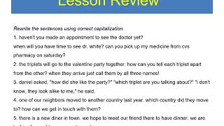 Eng 1 S1 L1 Capitalization 1