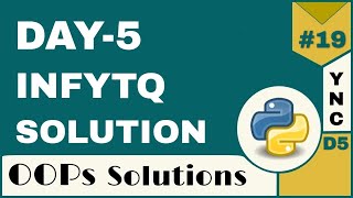 Infytq Object Oriented Programming Using Python | Day-5 Abstraction Theory | YouthNationCoders