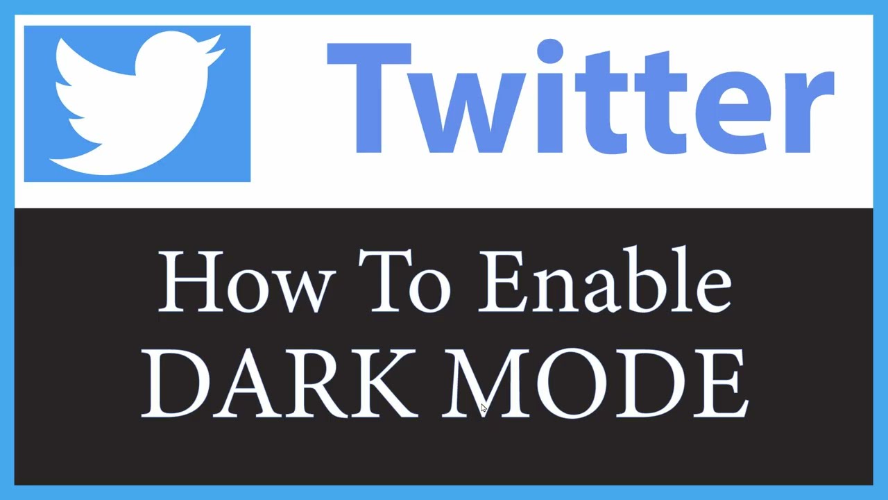 How To Enable Dark mode On Twitter | PC |