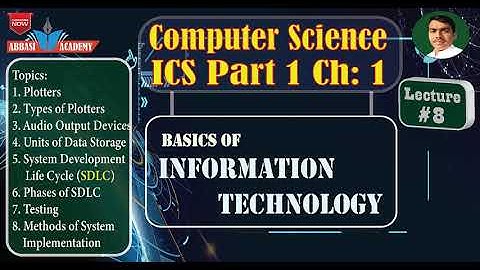 First Year Computer Science Chapter 1 Lecture 8 |8/8 | ICS Part 1 | Basics of Information Technology