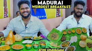 பூரிக்கு-மட்டன் கொத்துக்கறியா 😳 ?? Weirdest Breakfast at Ayini Unavagam - Madurai