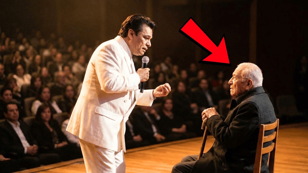 Juan Gabriel DETUVO la Canción a Mitad del Show Cuando Vio a un Anciano que lo Defendió en Orfanato