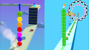 Stack Rider Vs Cube Surfer 🥰🟡🟢 All Levels Gameplay Walkthrough Android, iOS NEW UPDATE!!!