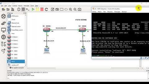 Konfigurasi Static Routing Menggnakan GNS3 dengan VirtualBox