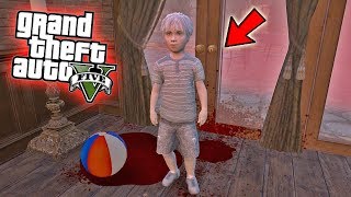 NO MIRES FIJAMENTE !! (encontré al niño poseído ) - GTA V [Secreto/Misterio/Mod]