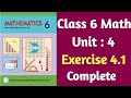 Class 6 Math Chapter 4 Exercise 4.1 | Class 6 Sub-domain iv Rate Ratio and percentage Exercise 4.1
