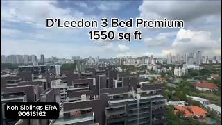 Rare High-Floor Corner 3BR @ d'Leedon | Unblocked Landed Views | District 10