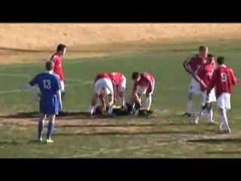 Broken neck soccer injury
