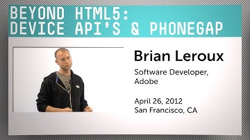 Beyond HTML5: Device API
