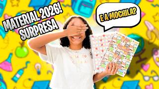 COMPRAMOS O MATERIAL ESCOLAR 2026! ✏️ REAÇÃO ÀS COMPRINHAS SURPRESA!