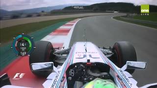 Felipe Massa Pole Position On Board||Austria 2014||HD