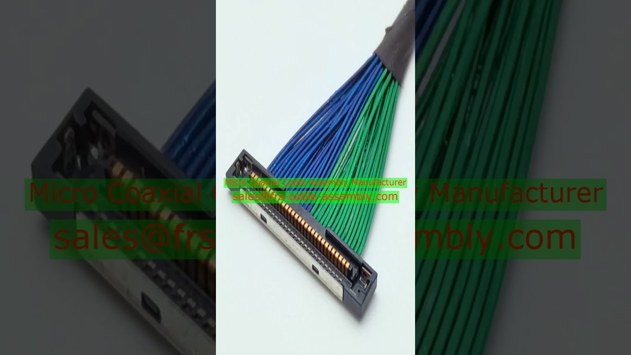 Flexible Micro-coaxial Cables 20374-R32E-30 20496-R32T-40 30 awg micro ribbon coax cable manufacture