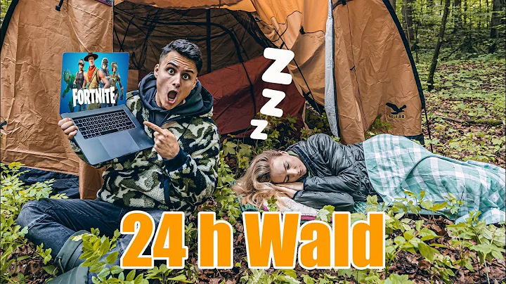 24 STUNDEN IM WALD CHALLENGE MIT FREUNDIN I SPENDE...