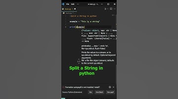 Split a string in #python | #shorts #coding #programming