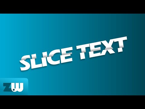 Sliced Text Effect in Inkscape
