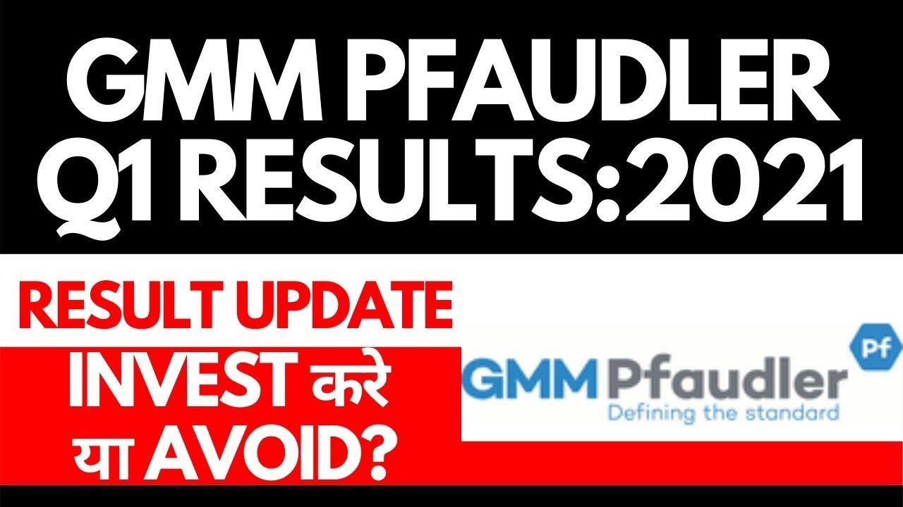 Gmm pfaudler Quarter 1 Results • Gmm pfaudler Breaking News • Dailystock