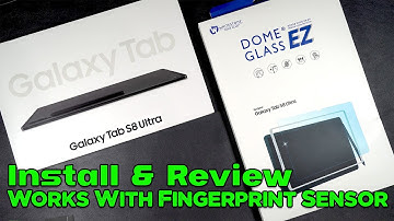 Whitestone Dome Glass EZ Galaxy Tab S8 Ultra - Works With Fingerprint Sensor!