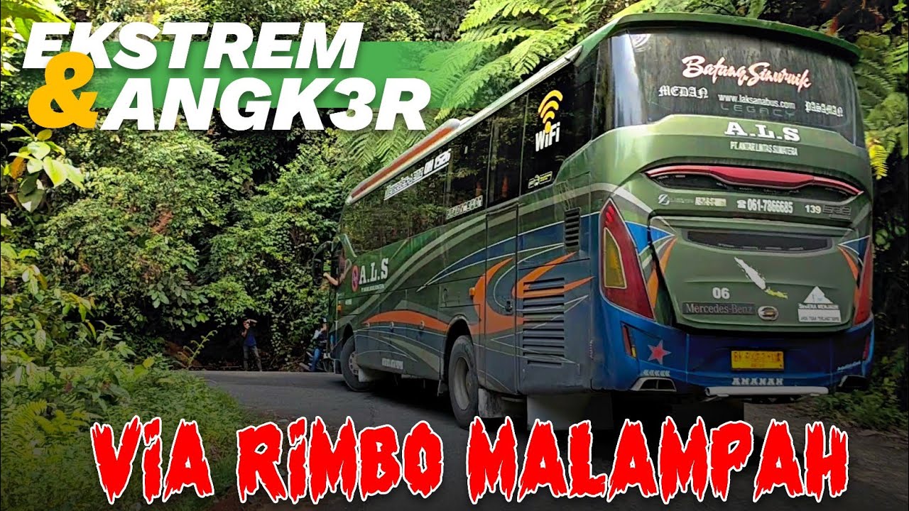 EKSTREM & ANGKER⁉️Perjalanan Bus ALS 06 Melewati Jalur Alternatif Via Rimbo Malampah