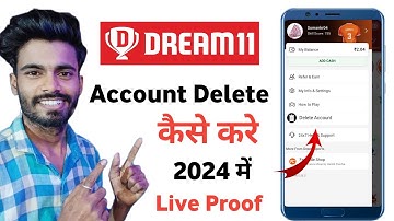 How to delete dream11 account permanently 2024 | dream11 account delete kaise kare