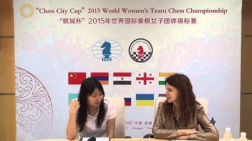 Round 6: Press-conference with Ju, Wenjun (CHN)
