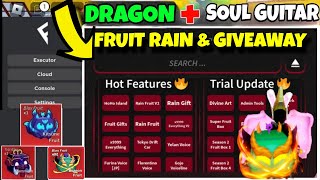 Script Blox Fruit Mobile Real Fruit Rain , Auto Farm & Dragon Fruit Giveaway Fluxus Delta Script