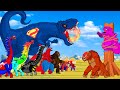 Exclusive godzilla vs king ghidorah animations indominus triceratops monsterverse king monter