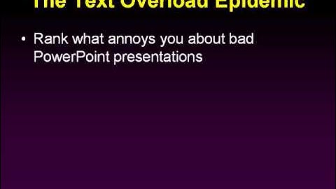 PowerPoint Slide Makeover - Showing Survey Results