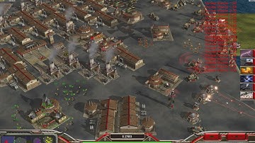 China Nuke - Command & Conquer Generals Zero Hour - 1 vs 7 HARD Gameplay