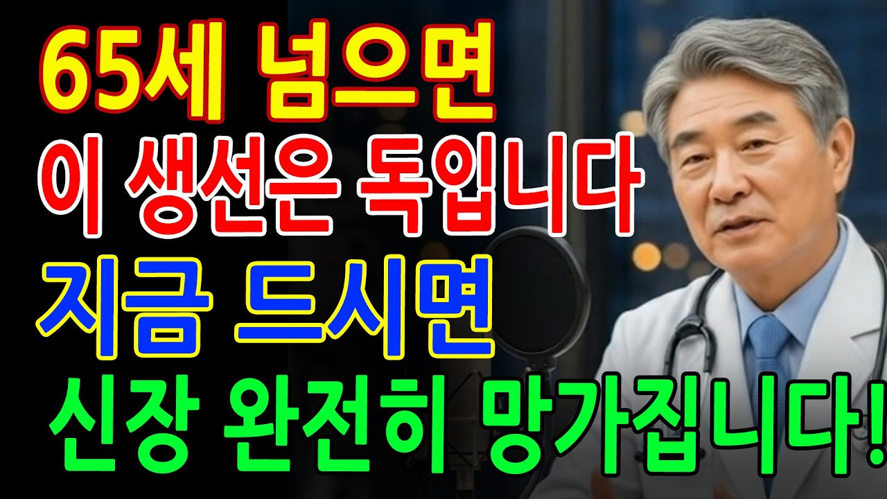 이 생선 계속 드시면 콩팥이 늙습니다! 신장 망치는 위험 생선 TOP3 - 시니어 지혜