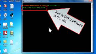 Using CMD to create text files