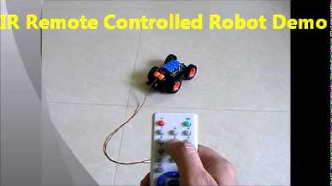 IR Remote Controlled Robot Demo