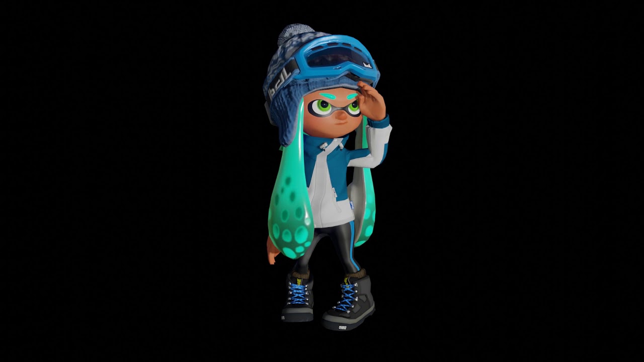 Splatoon 2 Protagonist Splatoon 2 character animation - YouTube